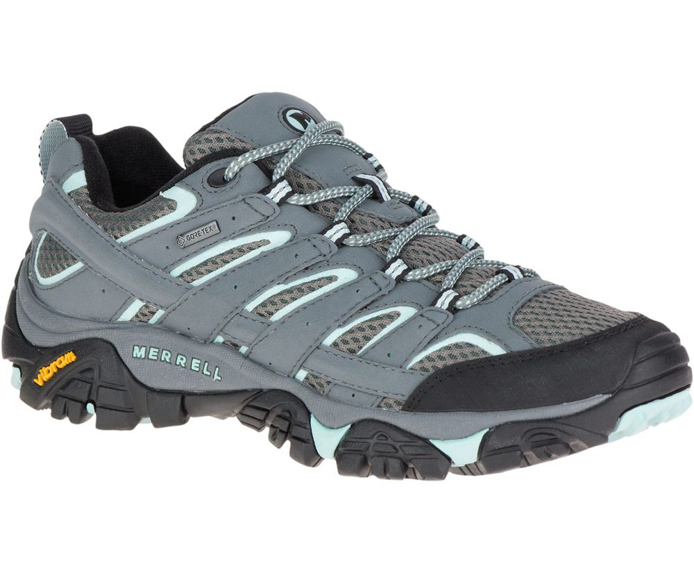 Merrell Hiking Shoes Grey - Moab 2 GORE-TEX® - Womens 59NSMEVIL